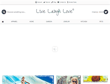 Tablet Screenshot of livelaughlove.com